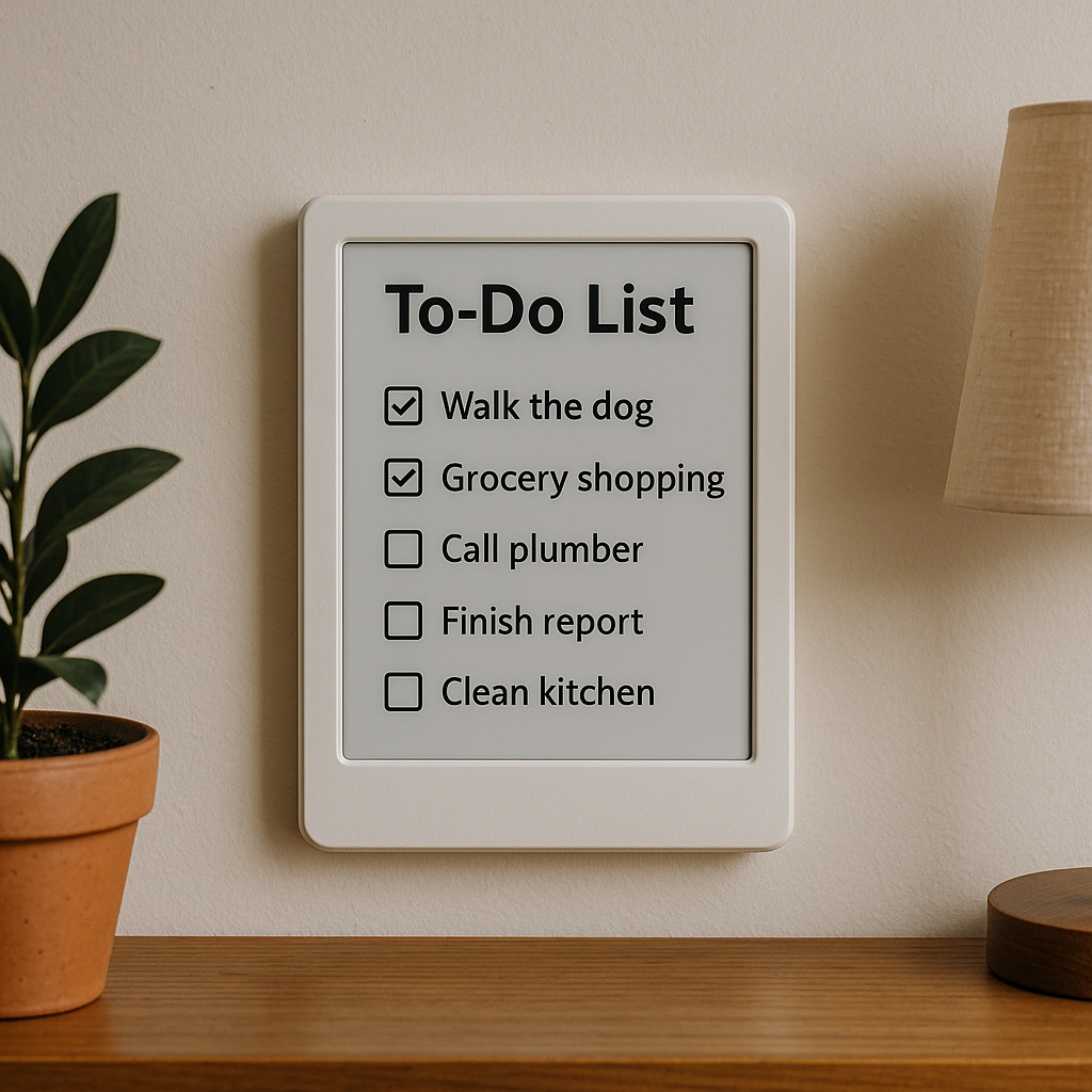 Focus at a Glance: Your To-Do List on E-Paper