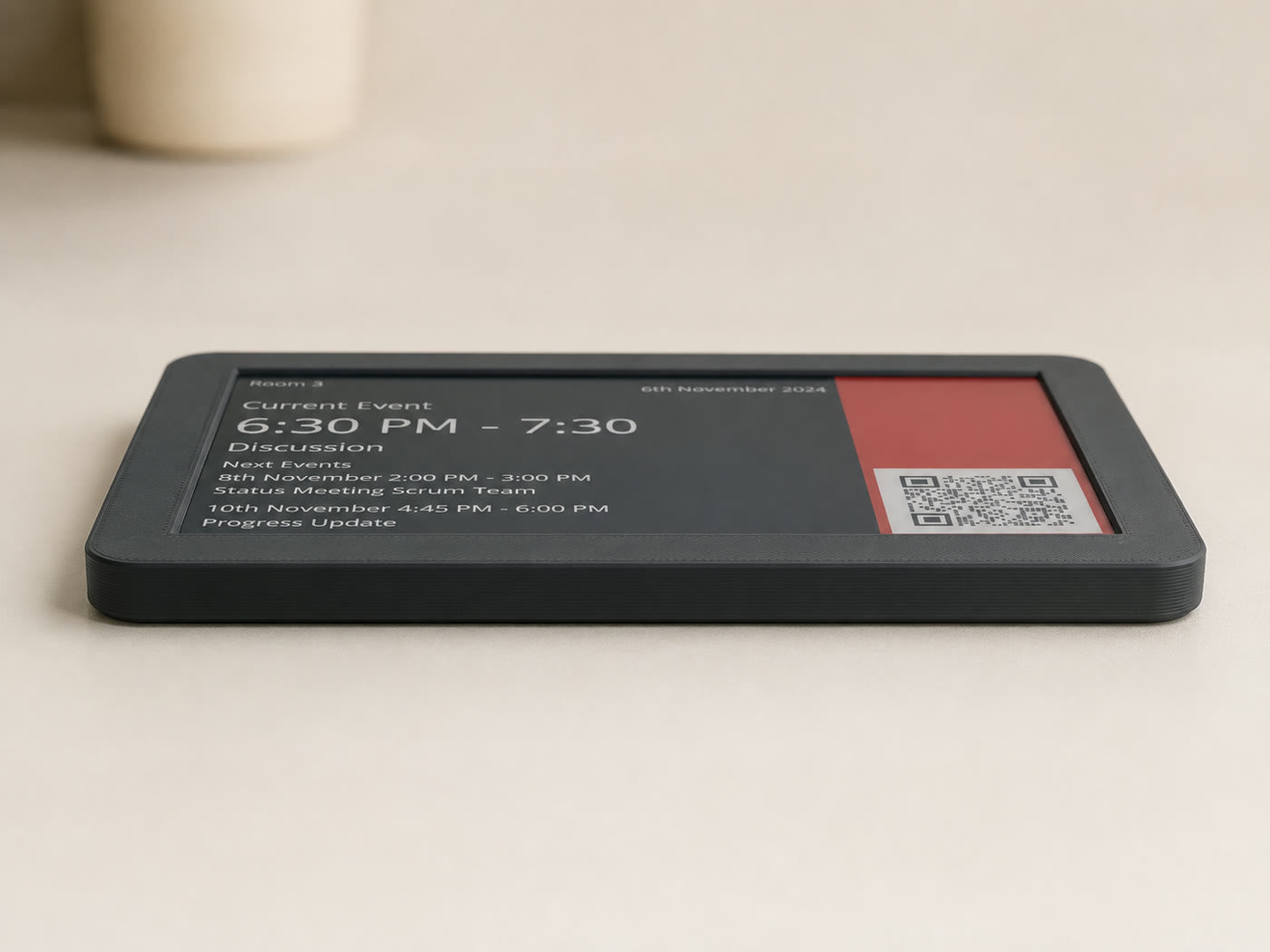 Side view of InkyPanel